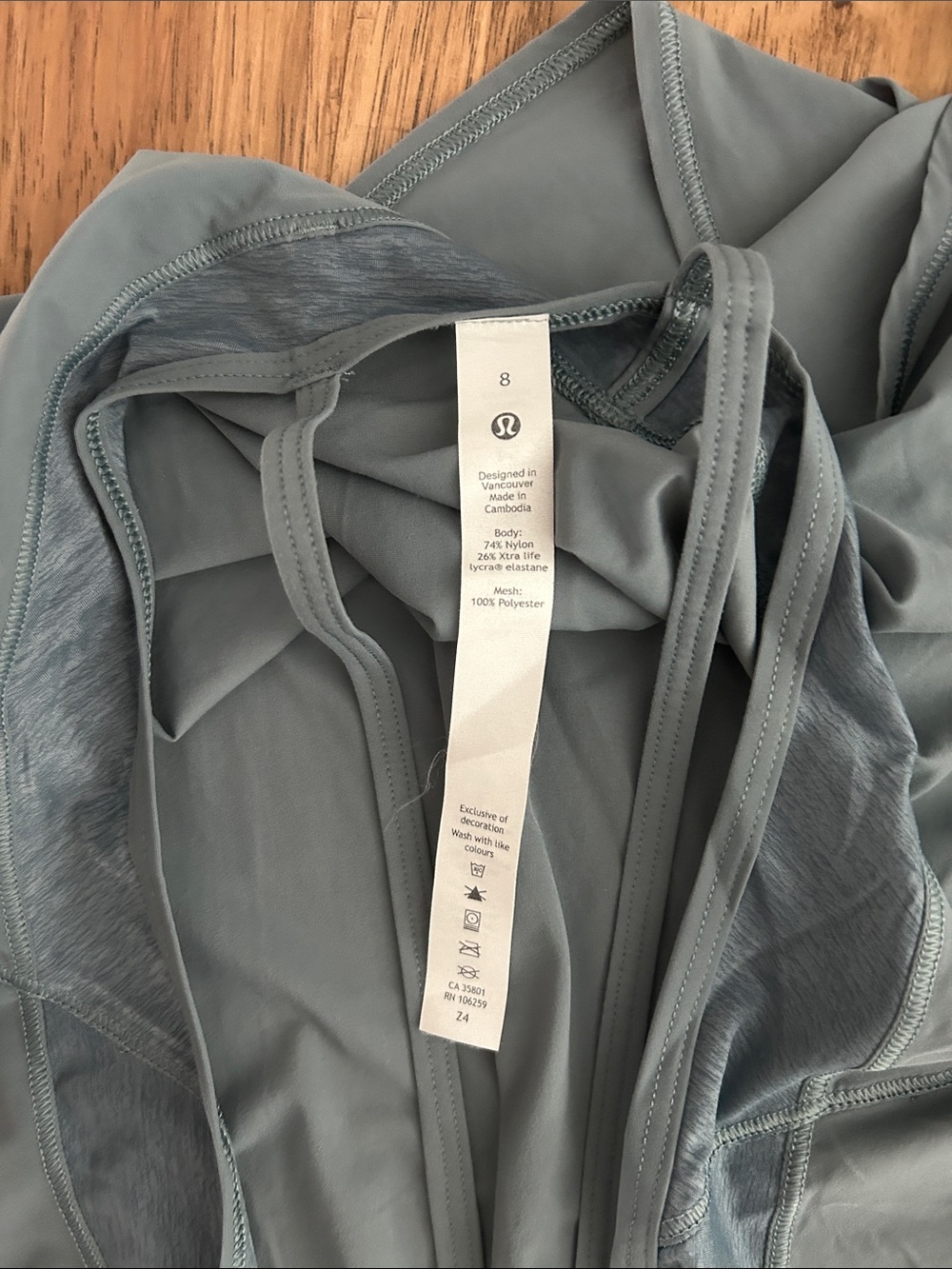 Light Steel Blue Racerback Tank Top - Picture 3 of 3